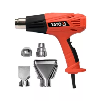 Suflantă de aer cald YATO cu accesorii 450 - 600 °C 2000 W