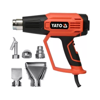 Suflantă de aer cald YATO cu accesorii 50 - 600 °C 2000 W