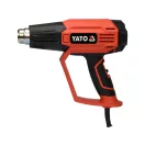 Suflantă de aer cald YATO cu accesorii cu afișaj LCD 50 - 650 °C 1600 W