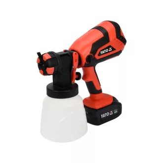   YATO Pistol de pulverizare alimentat cu baterie 1000 ml 18 V Li-Ion (1 x baterie de 4,0 Ah + încărcător)