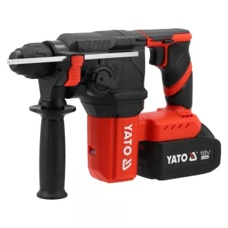   YATO Ciocan combinat SDS-Plus fără perii, 18 V (2 x 4 Ah acumulator + încărcător)