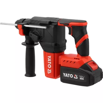   YATO Ciocan combinat SDS-Plus fără perii, 18 V (2 x 4 Ah acumulator + încărcător)