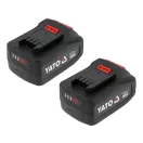 YATO Ciocan rotopercutor cu acumulator fără perii, SDS-plus 18 V (2 x baterii 4 Ah și încărcător)