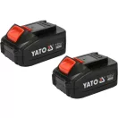 Mașină de găurit cu acumulator YATO 40 Nm cu motor japonez 18 V Li-Ion (2 baterii de 3,0 Ah + încărcător)