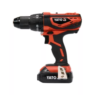   YATO Bormașină cu impact și șurubelniță cu acumulator 40 Nm 18 V (1 x acumulator 2,0 Ah + încărcător)