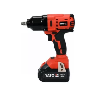   YATO Șurubelniță cu impact cu acumulator, 1/2", 700 Nm, fără perii de carbon, 18 V (1 x acumulator 3,0 Ah + încărcător)