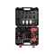 Set șofer cu impact YATO cu acumulator 21 piese 1/2" 700 Nm 18 V Li-Ion (2 x 3,0 Ah baterie și încărcător)