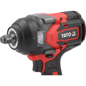   YATO Șurubelnică cu percuție cu baterie, 1/2", 1200 Nm, fără perii, 18 V (1 x 4,0 Ah baterie + încărcător)