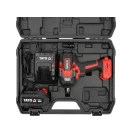 YATO Șurubelnică cu percuție cu baterie, 1/2", 1200 Nm, fără perii, 18 V (1 x 4,0 Ah baterie + încărcător)