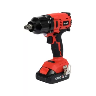   Set șofer cu impact YATO cu acumulator 21 piese 1/2" 700 Nm 18 V Li-Ion (2 x 3,0 Ah baterie și încărcător)