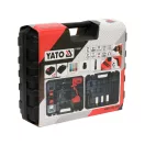 Set șofer cu impact YATO cu acumulator 21 piese 1/2" 700 Nm 18 V Li-Ion (2 x 3,0 Ah baterie și încărcător)