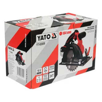   YATO Ferăstrău circular fără fir 185 mm motor fără perii 18 V (fără baterie și încărcător)