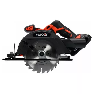   Ferăstrău circular fără fir YATO 165 mm 18 V Li-Ion (1 x 2,0 Ah baterie + încărcător)