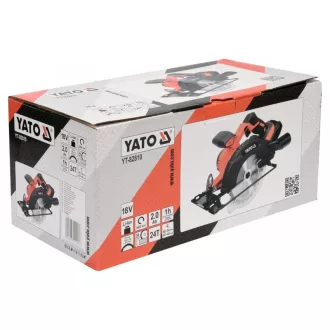   Ferăstrău circular fără fir YATO 165 mm 18 V Li-Ion (1 x 2,0 Ah baterie + încărcător)