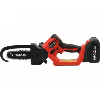   YATO Drujbă pentru dulgheri fără perii de carbon 127 mm 5" 18 V (cu acumulator 4 Ah + încărcător)