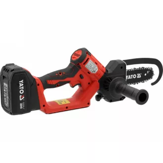   YATO Drujbă pentru dulgheri fără perii de carbon 127 mm 5" 18 V (cu acumulator 4 Ah + încărcător)