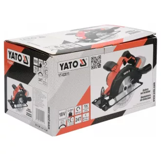   Ferăstrău circular fără fir YATO 165 mm 18 V Li-Ion (fără baterie + încărcător)