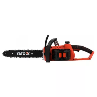   Motoferăstrău YATO fără fir 350 mm 2 x 18 V (2 x 2,0 Ah baterie + încărcător)