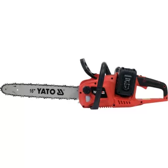   Motoferăstrău YATO fără fir 16" 2 x 18 V (2 x 4,0 Ah baterie + încărcător)