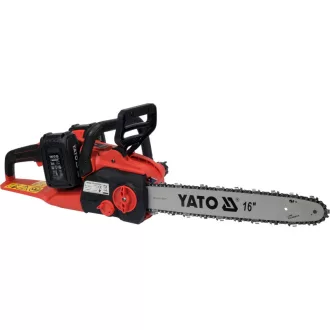   Motoferăstrău YATO fără fir 16" 2 x 18 V (2 x 4,0 Ah baterie + încărcător)