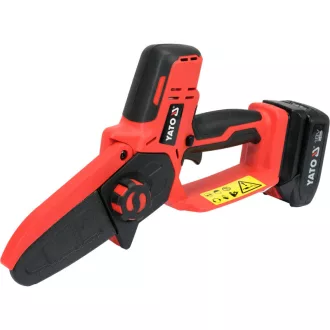   Motoferăstrău YATO fără fir 100 mm 18 V (1 x 2,0 Ah baterie + încărcător)
