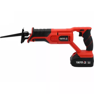   YATO Fierăstrău sabie fără perii de carbon 18 V (1 x acumulator 4 Ah + încărcător)