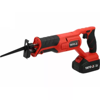   YATO Fierăstrău sabie fără perii de carbon 18 V (1 x acumulator 4 Ah + încărcător)