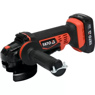   Polizor unghiular YATO fără fir 125 mm 18 V Li-Ion (1 x 2,0 Ah baterie + încărcător)