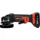 Polizor unghiular YATO fără fir 125 mm 18 V Li-Ion (1 x 2,0 Ah baterie + încărcător)