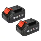 Polizor unghiular YATO fără fir 125 mm 18 V Li-Ion (2 x 3,0 Ah baterie + încărcător)