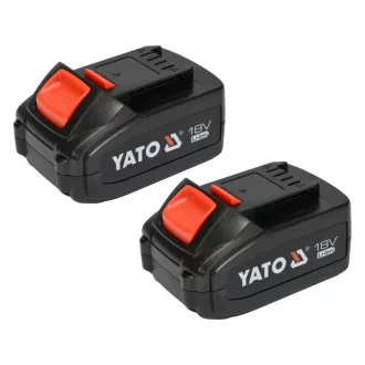   Polizor unghiular YATO fără fir 125 mm 18 V Li-Ion (2 x 3,0 Ah baterie + încărcător)