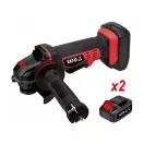 Polizor unghiular YATO fără fir 125 mm 18 V Li-Ion (2 x 3,0 Ah baterie + încărcător)
