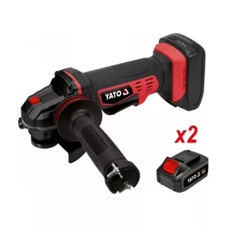   Polizor unghiular YATO fără fir 125 mm 18 V Li-Ion (2 x 3,0 Ah baterie + încărcător)