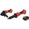 Set de șlefuit cu acumulator YATO 18 V (1 x baterie de 4,0 Ah + încărcător) (polizor drept și unghiular)