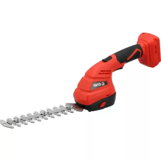   YATO Foarfecă de tuns iarba și gard viu cu acumulator, fără perii, 18 V (fără acumulator și încărcător)