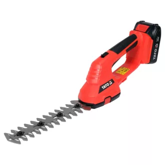   Foarfecă pentru gazon fără fir YATO 18 V (1 baterie de 2,0 Ah + încărcător)