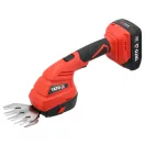 YATO Foarfecă pentru tuns iarba și gard viu pe acumulator 18 V (cu acumulator 2 Ah și încărcător)