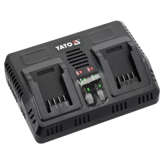 YATO Incarcator baterie dublu pentru masini 18 V