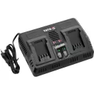 YATO Incarcator baterie dublu pentru masini 18 V