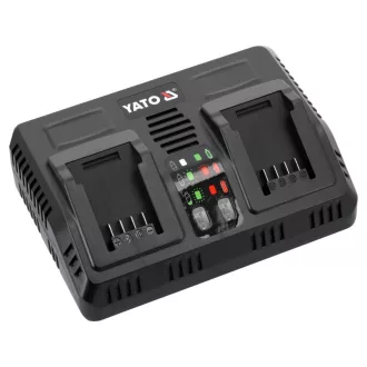   Încărcător inteligent de baterie dublu YATO pentru mașini 18 V