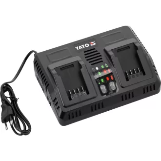   Încărcător inteligent de baterie dublu YATO pentru mașini 18 V