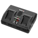 Încărcător inteligent de baterie dublu YATO pentru mașini 18 V
