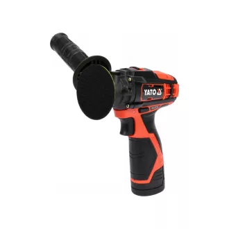   YATO Polizor fără fir 80 mm 12 V Li-Ion (1 x 2,0 Ah baterie + încărcător)