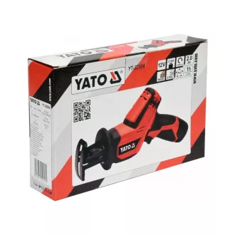   Ferăstrău alternativ cu acumulator YATO 12 V Li-Ion (1 x baterie de 2,0 Ah + încărcător)