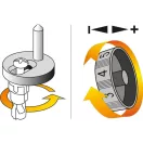 YATO Polizor excentric fără fir 150 mm fără perie de cărbune 18 V Li-Ion (1 x baterie de 3,0 Ah + încărcător)