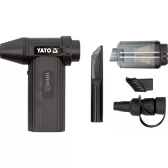   YATO Perie pneumatică și aspirator auto 7,2 V 4 Ah 130000 RPM cu accesorii