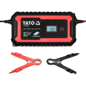   YATO Incarcator baterie 6/12 V 2/10 A max. Display LCD de 200 Ah