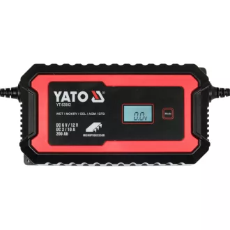   YATO Incarcator baterie 6/12 V 2/10 A max. Display LCD de 200 Ah