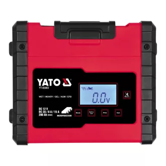   YATO Incarcator baterie 12 V 2/8/15 A max. Display LCD de 200 Ah