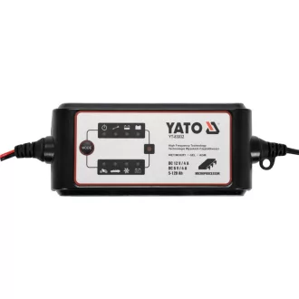 YATO Incarcator baterie 6-12 V / 4 A / 5-120 Ah